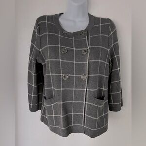 BANANA REPUBLIC 3/4 Sleeve Double Breasted Sweater XS NEW!